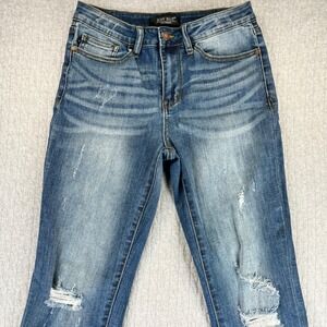 Judy Blue Relaxed Fit new without tags Women 29/27X26 high rise whiskered jeans
